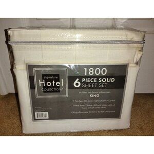 NWT 1800 Signature Hotel Collection 6 Piece Sheet Set